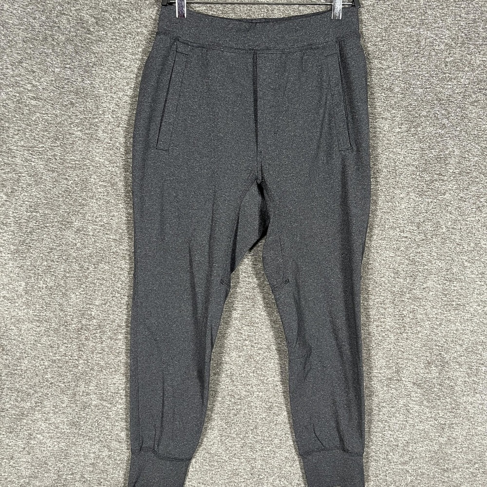 Lululemon Pants Mens‎ Medium Gray Knit Joggers Sweatpants Elastic Waist Athletic